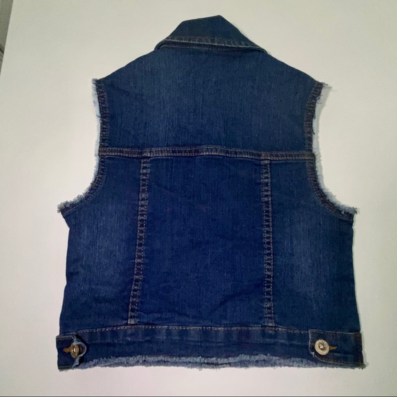 Jordache Girls Denim Studded Vest Sz 7/8 - Picture 4 of 9